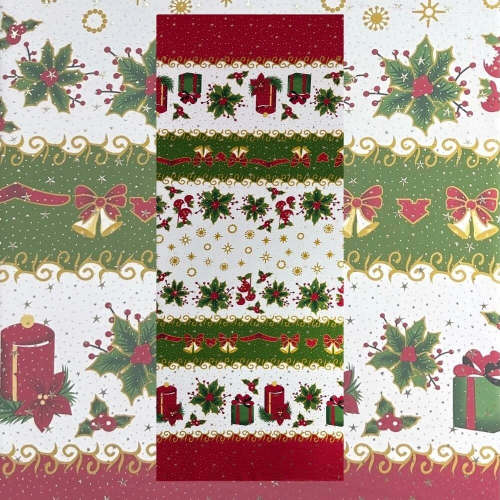 TECIDO OXFORD NATAL |FOIL DOURADO| 100cmX150cmL - 100% POL