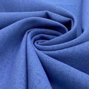 TECIDO LINHO MISTO-100cmX150cmL - 55%VIS 45%LIN - AZUL